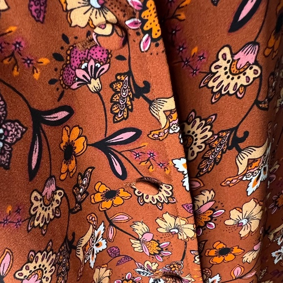 Nanette Lepore | retro floral short-sleeved maxi wrap dress, size 6​ - Picture 3 of 11